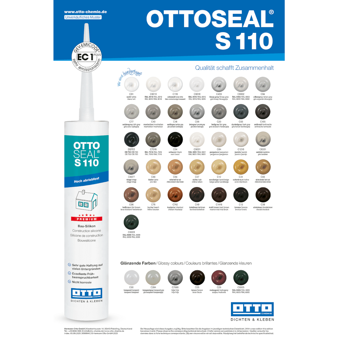 Wzornik kolorów S110 1 OTTOSEAL S110